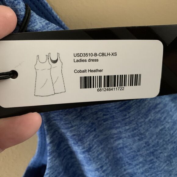 Kyodan Ultra Soft Athletic Dress Built In Bra and Shorts Size XS Cobalt Heather - Picture 3 of 6